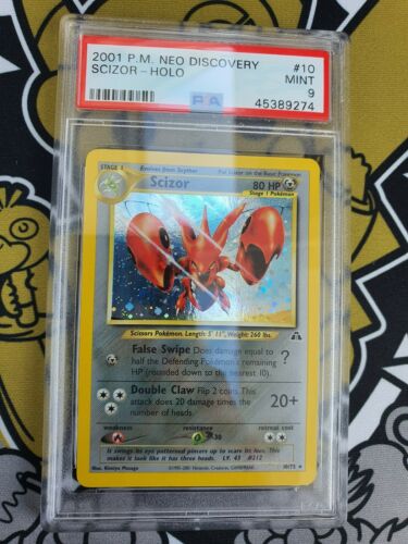 PSA 9 Scizor Scherox Neo Discovery Holo Pokemon