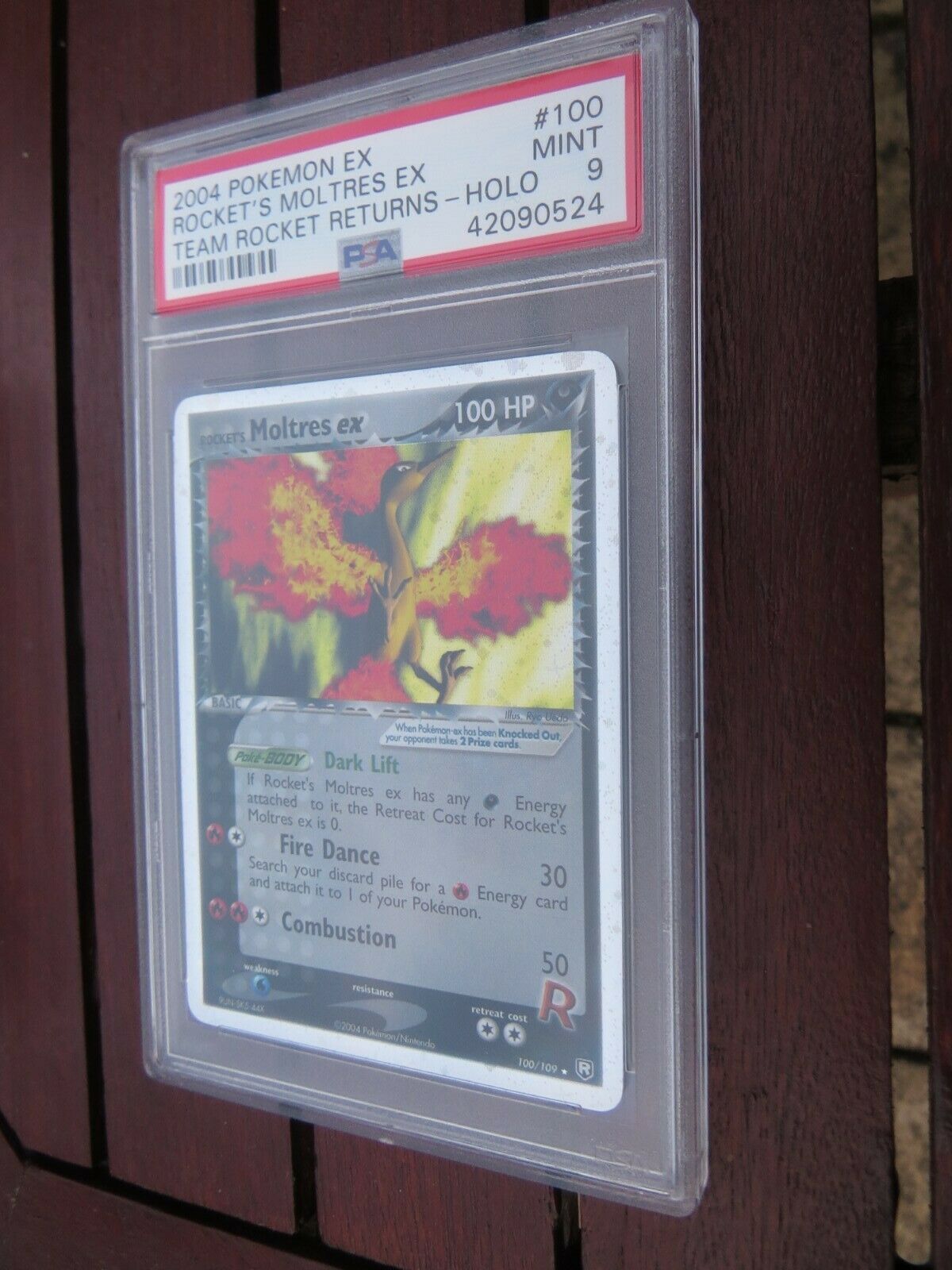 Pokemon Card  Team Rocket Returns  100 Moltres ex PSA 9 Mint