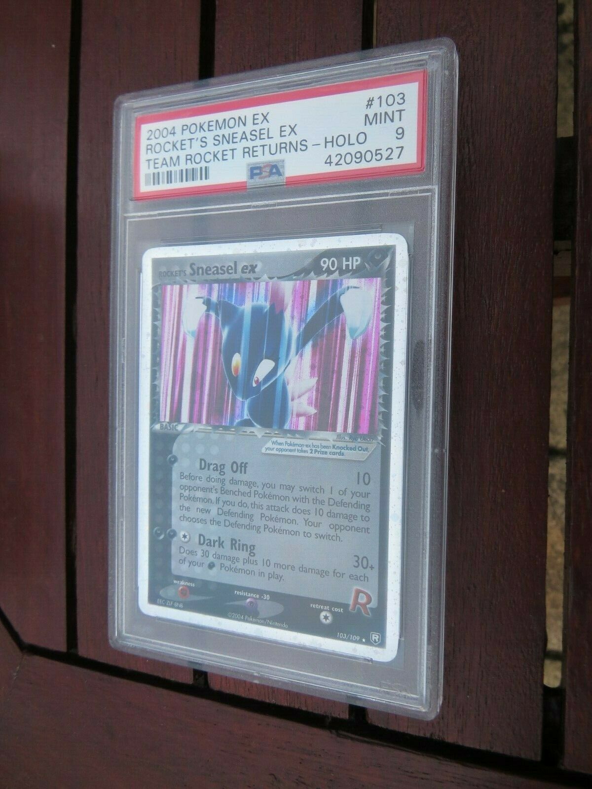 Pokemon Card  Team Rocket Returns  103 Sneasel ex  PSA 9 Mint