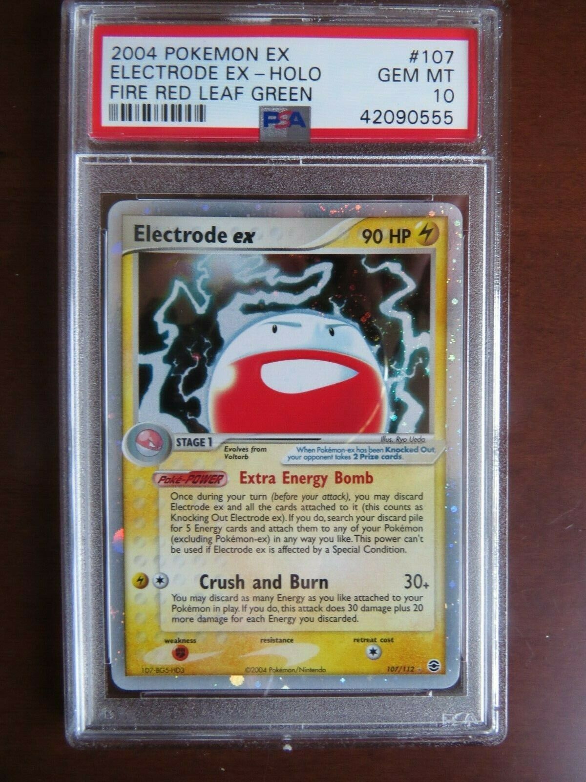 Pokemon Card  Fire Red Leaf Green 107 Electrode ex PSA 10 Gem Mint