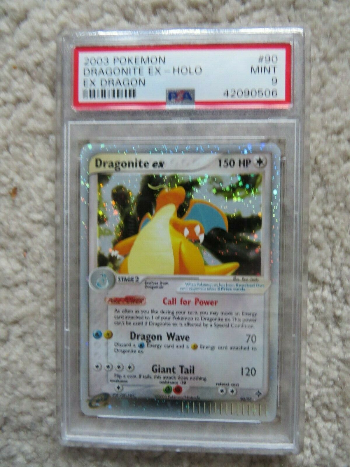 Pokemon Card  Ex Dragon 90 Dragonite ex PSA 9 Mint