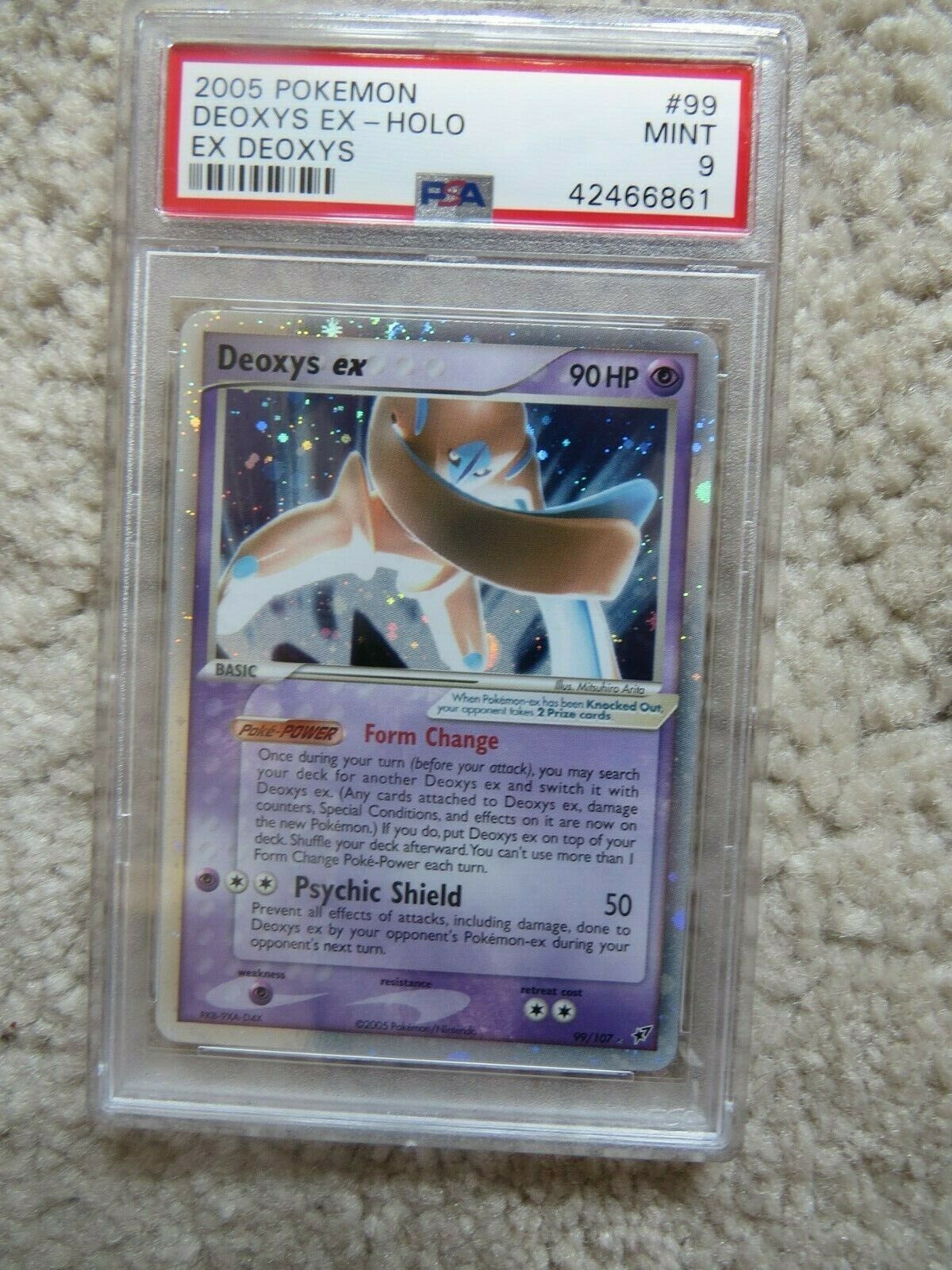 Pokemon Card  Ex Deoxys  99 Deoxys ex PSA 9 Mint