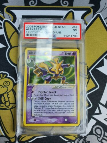 Alakazam Simsala Goldstar EX Crystal Guardians Holo PSA 7 Pokemon