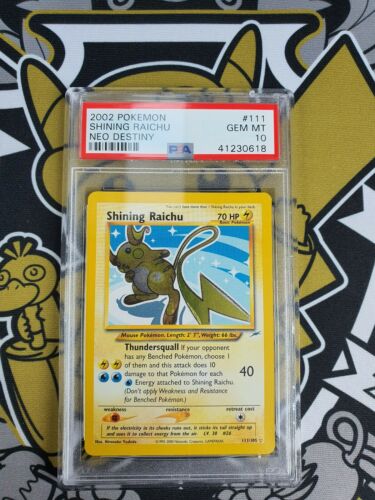 Schimmerndes Shining Raichu Neo Destiny PSA 10 Gem Mint Pokemon