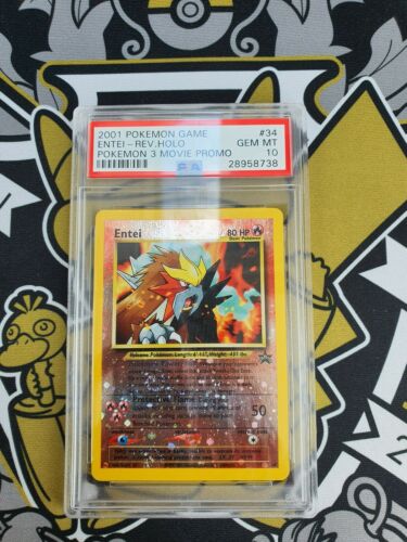 Entei Rev Foil Movie Promo Englisch PSA 10 Gem Mint Pokemon