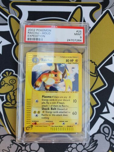 Raichu Expedition Holo PSA 9 Mint Pokemon