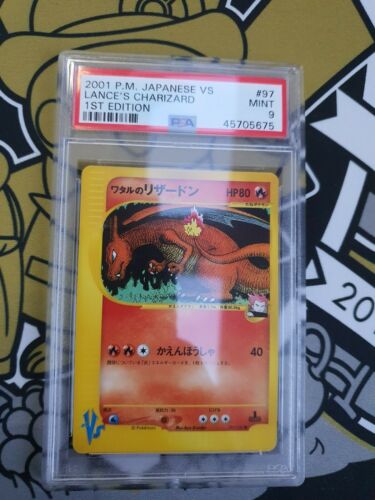 Lances Charizard Glurak VS Series First Edition PSA 9 Mint Pokemon