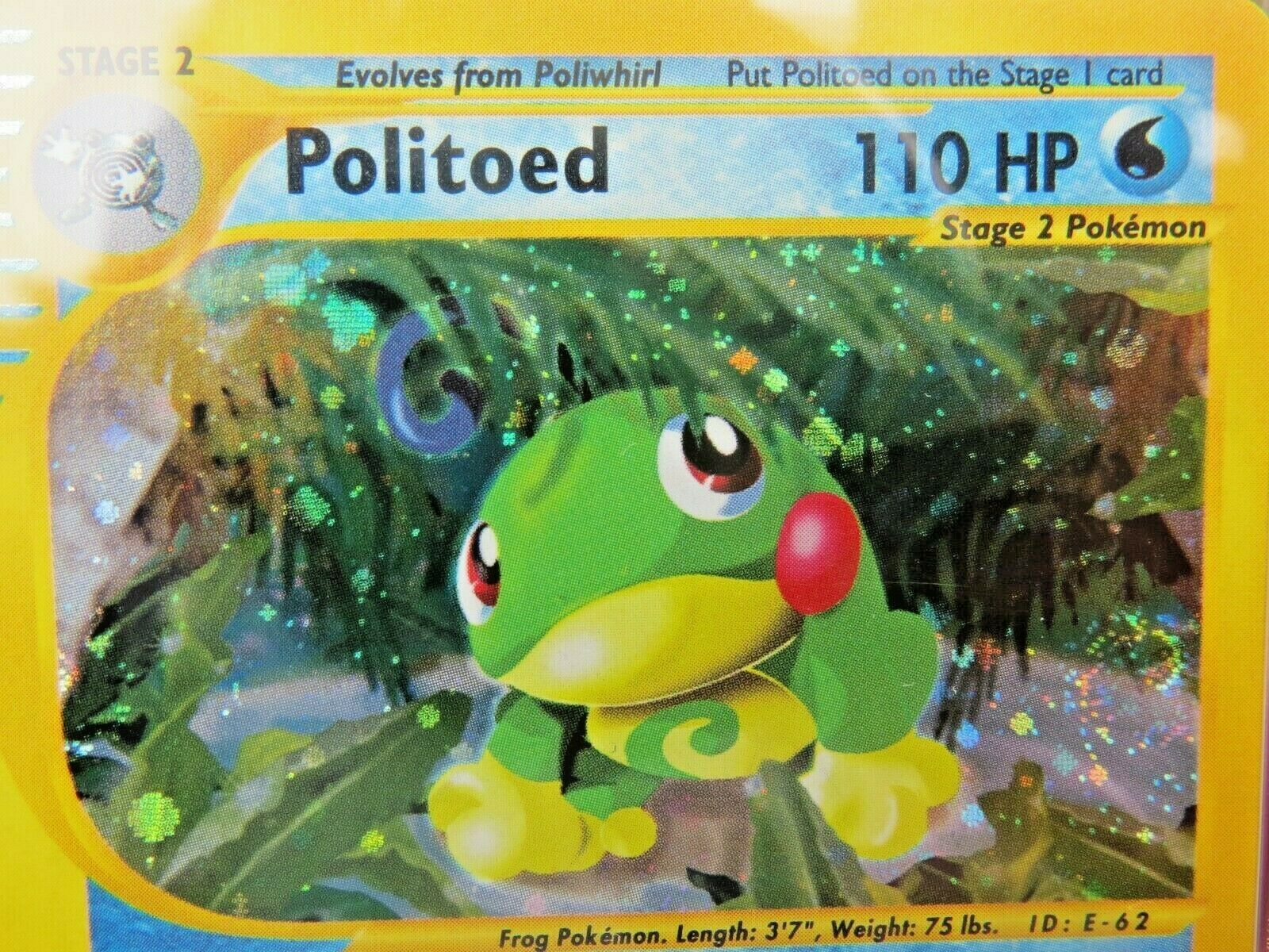 Pokemon Card  Skyridge Holo H23 Politoed PSA 10 Gem Mint