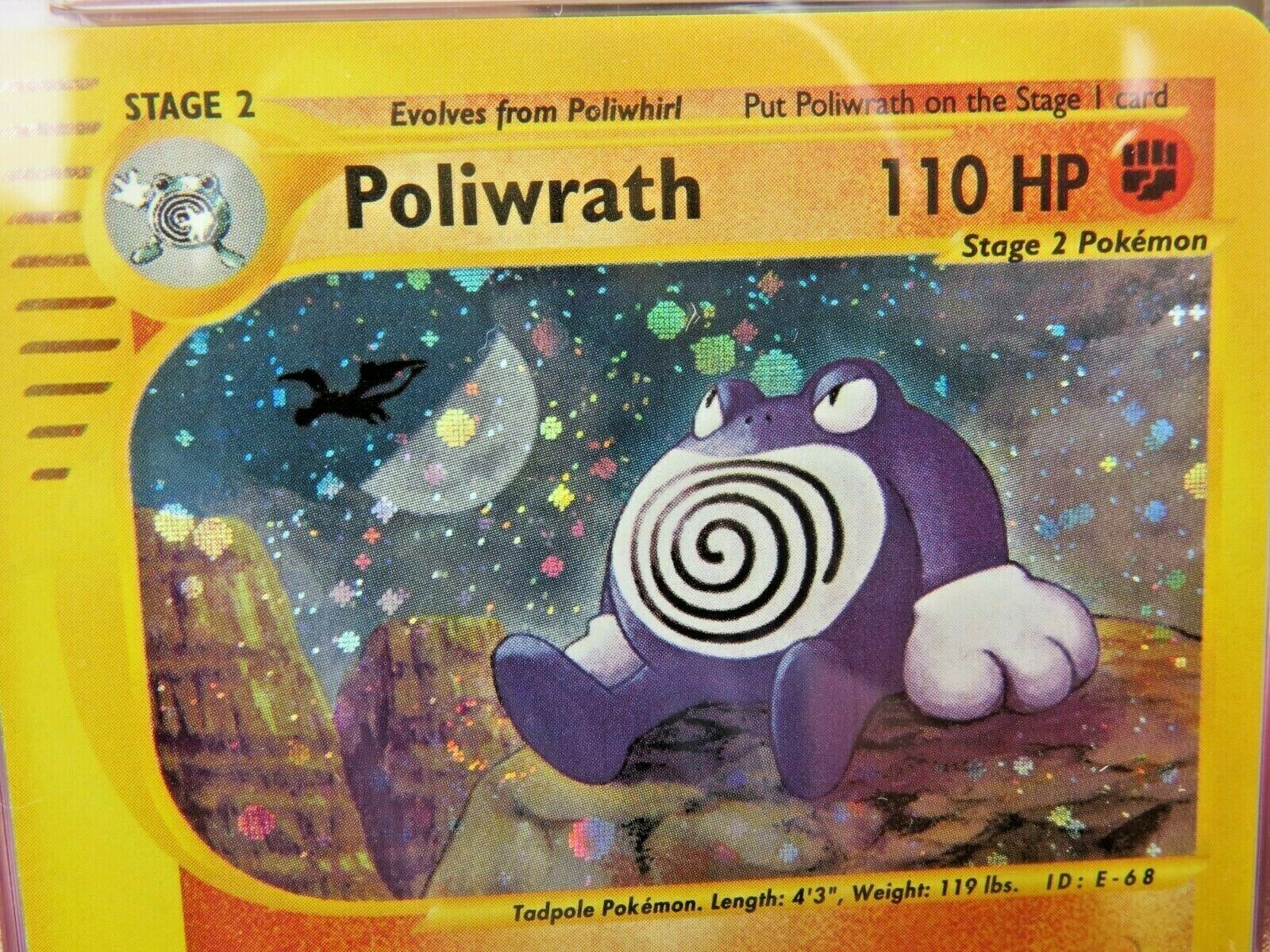 Pokemon Card  Skyridge Holo H24 Poliwrath PSA 10 Gem Mint