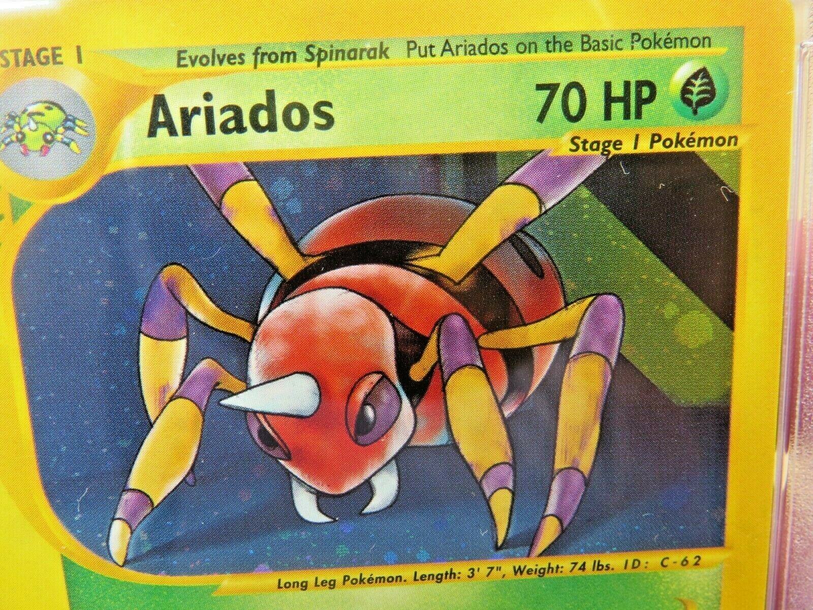 Pokemon Card  Aquapolis Holo H3 Ariados PSA 10 Gem Mint