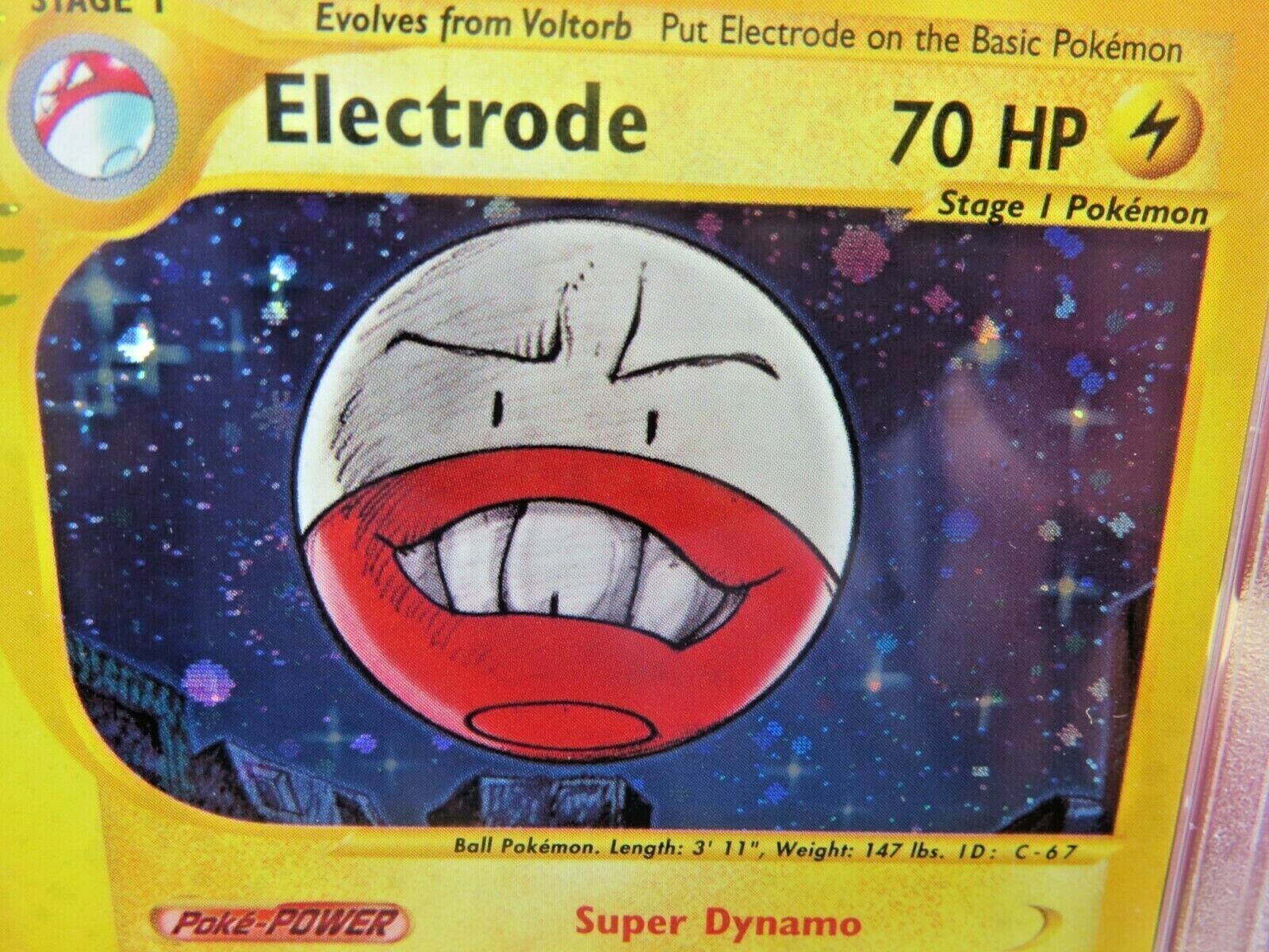 Pokemon Card  Aquapolis Holo H7 Electrode PSA 10 Gem Mint