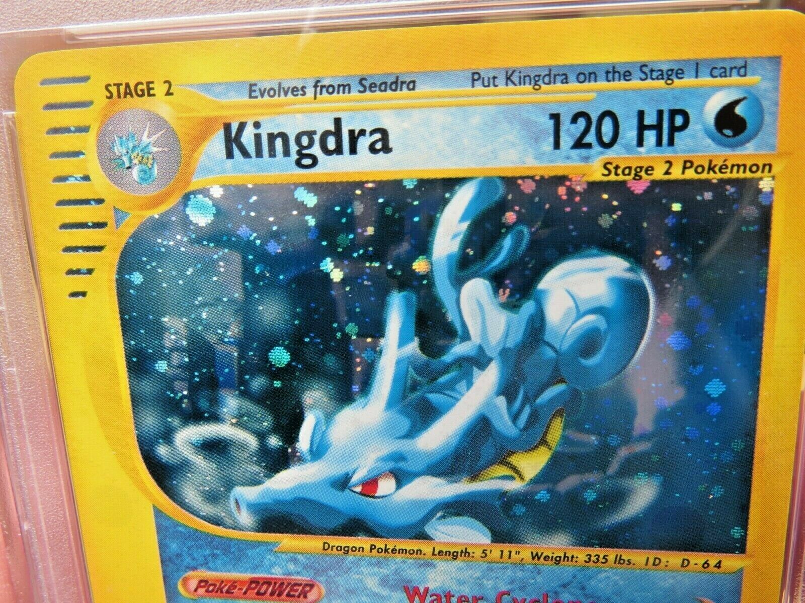 Pokemon Card  Aquapolis Holo H14 Kingdra PSA 9 Mint