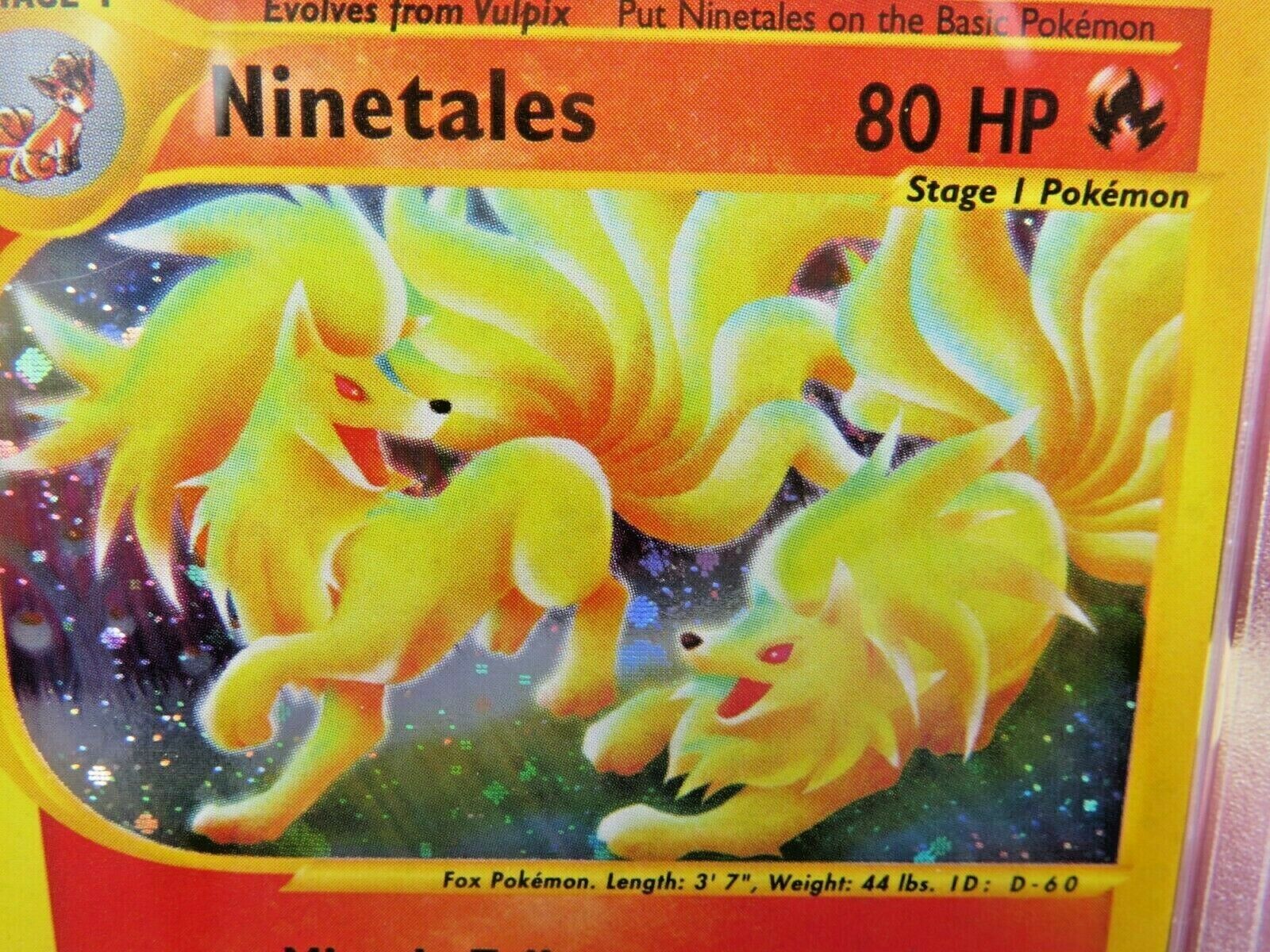 Pokemon Card  Aquapolis Holo H19 Ninetales PSA 9 Mint