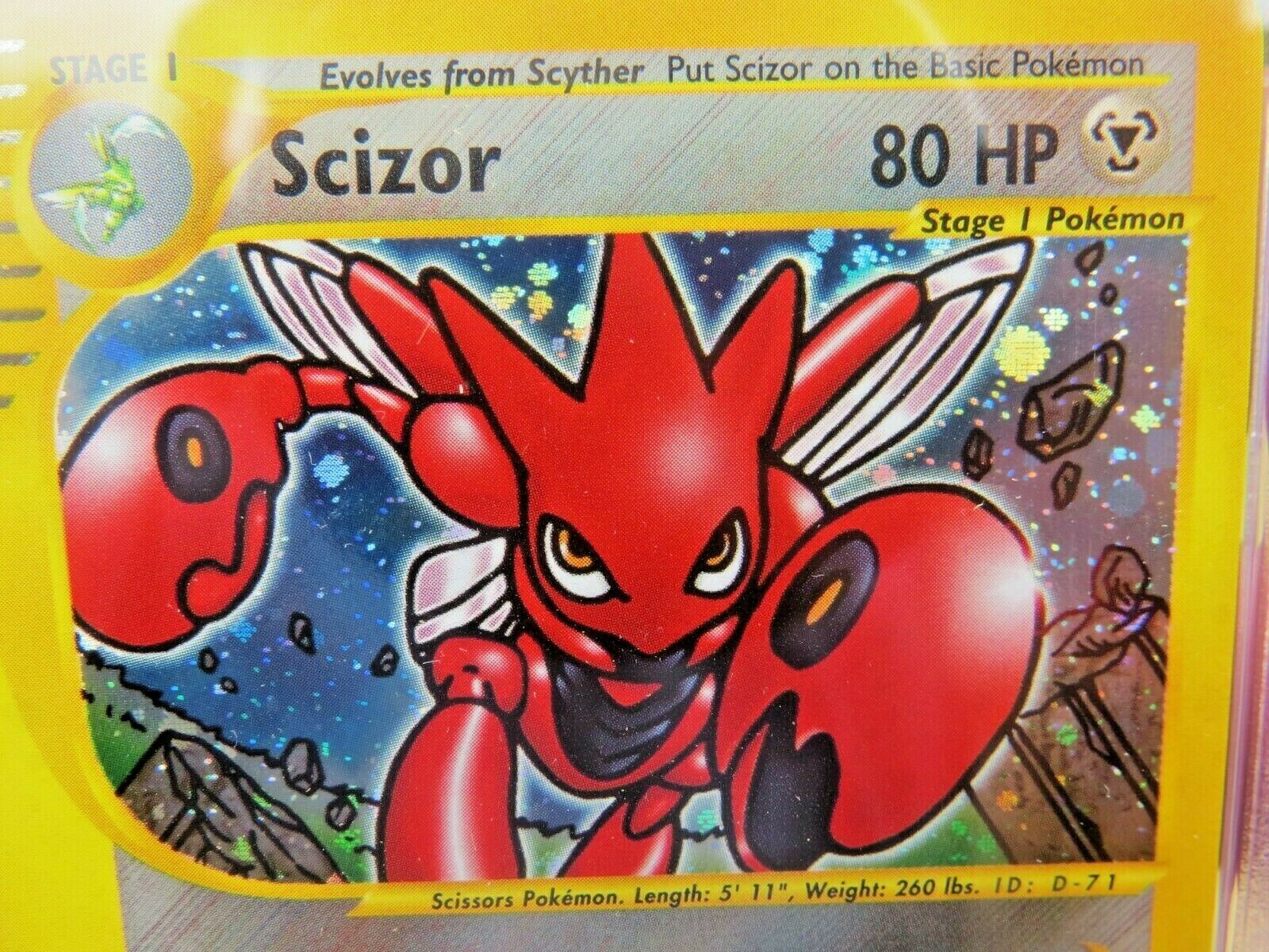 Pokemon Card  Aquapolis Holo H21 Scizor PSA 10 Gem Mint