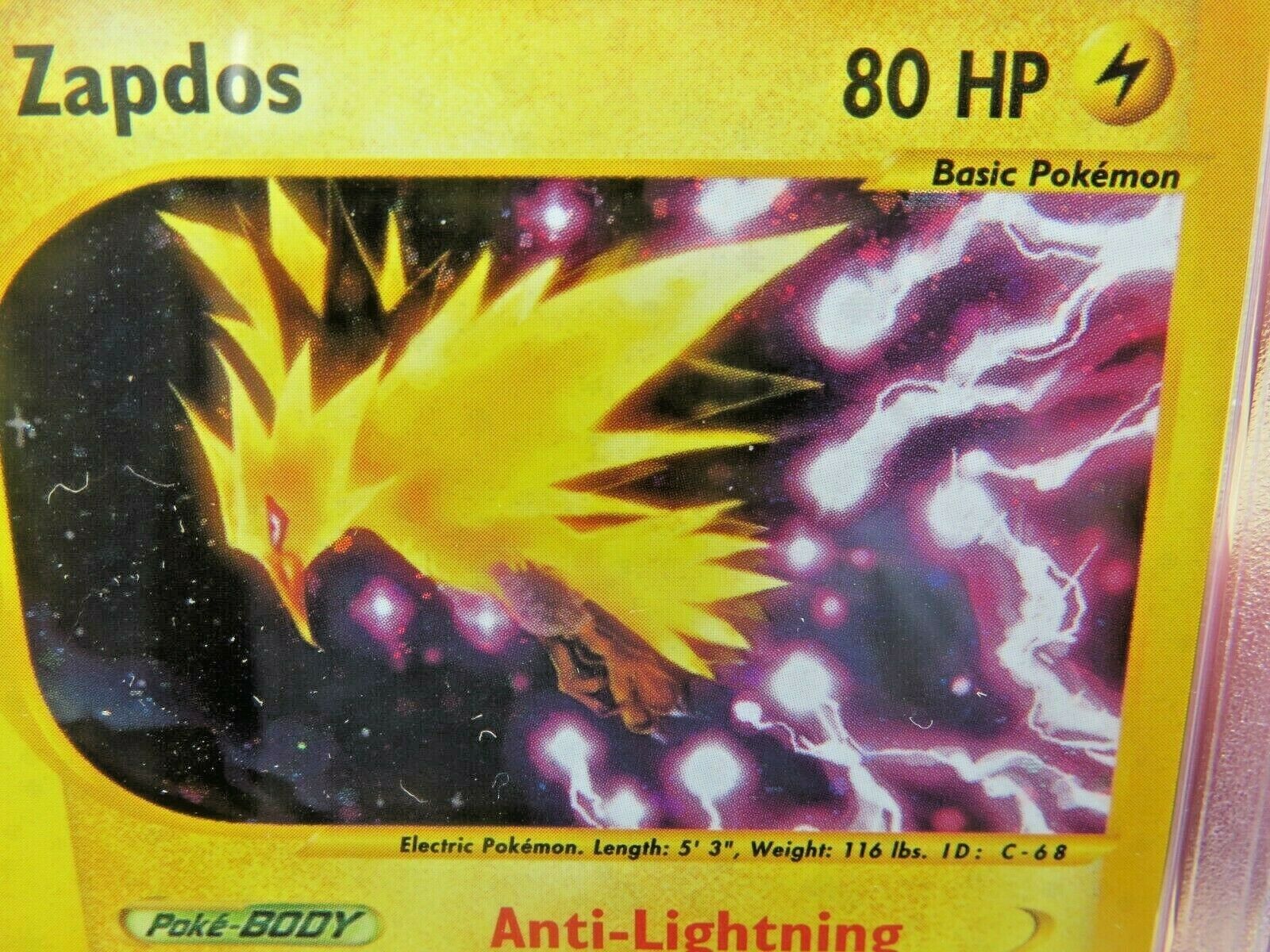 Pokemon Card  Aquapolis Holo H32 Zapdos PSA 10 Gem Mint