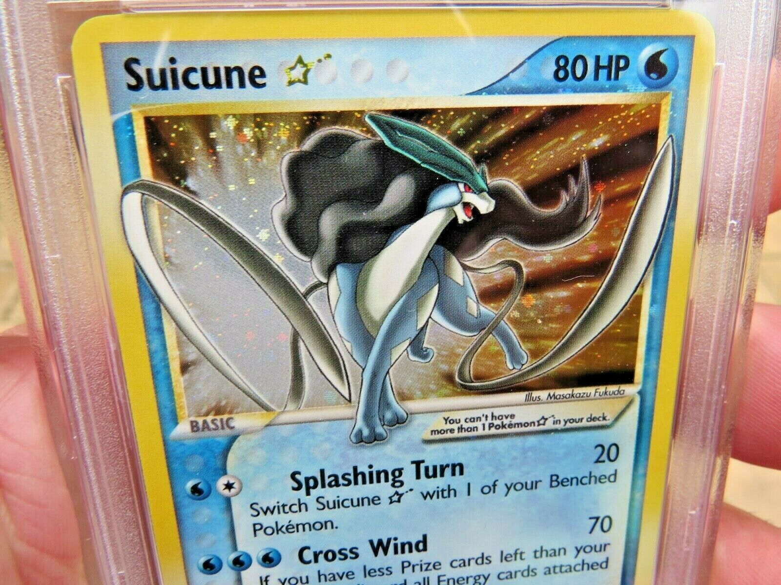 Pokemon Card  Ex Unseen Forces 115 Suicune Gold Star PSA 9 Mint