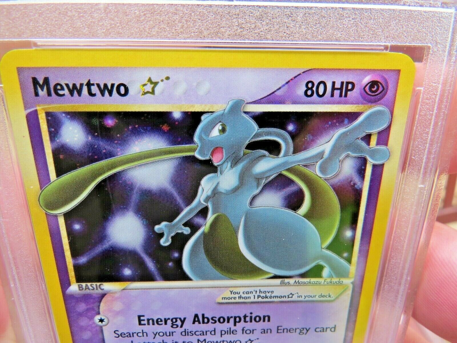 Pokemon Card  Ex Holon Phantoms 103 Mewtwo Gold Star PSA 9 Mint