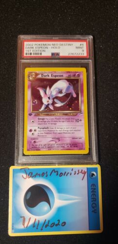 2002 Pokemon PSA 9 1st Edition Dark Espeon Holo Rare Neo