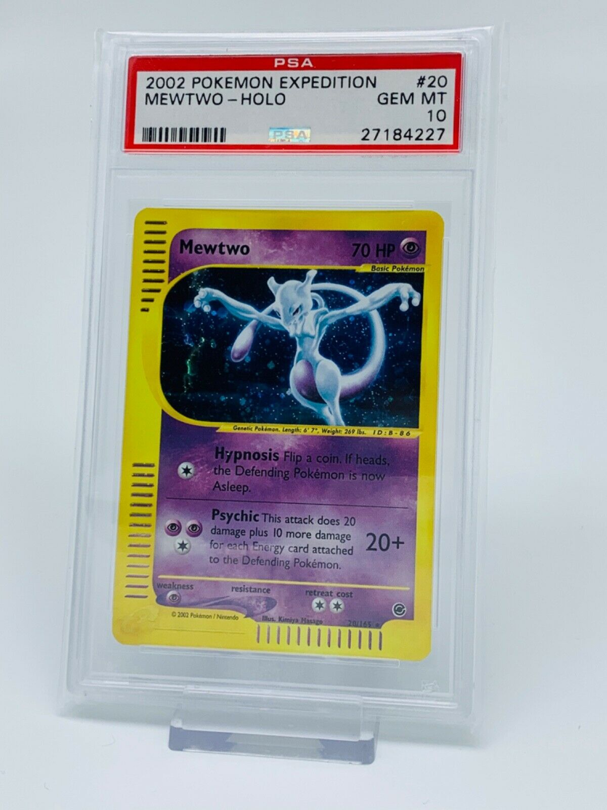 Pokemon PSA 10 Expedition Mewtwo Holo 20165 Low Pop