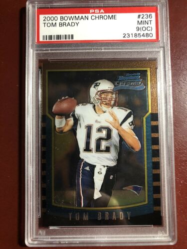 2000 Bowman Chrome Tom Brady PSA 9OC Mint  236 Football Card 