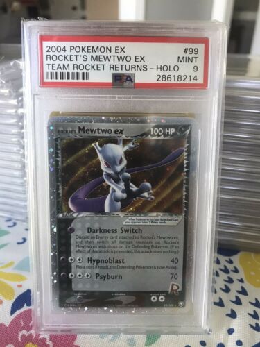 Pokemon Team Rocket Returns Rockets Mewtwo EXHolo 99109  PSA 9 Mint