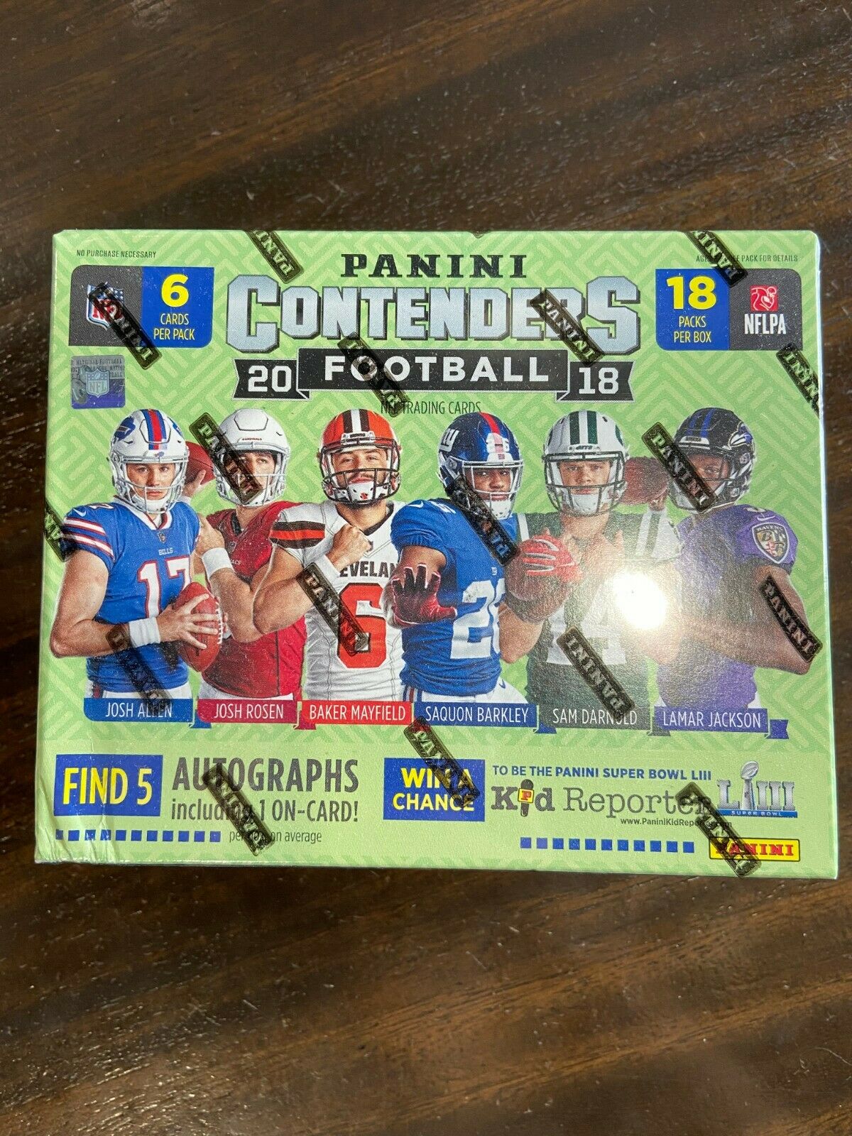 2018 Panini Contenders Football Hobby Box Darnold Mayfield Allen Rookie PSA 10
