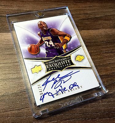 A Piece of HISTORY Exquisite Kobe Bryant INSCRIPTIONS 4th Title 09 Autograph