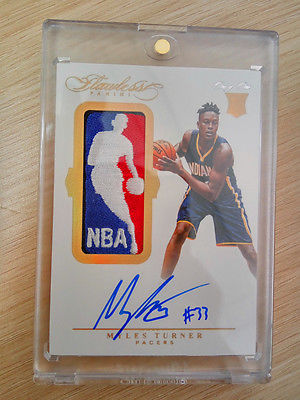 2016 FLAWLESS MYLES TURNER ROOKIE LOGOMAN AUTO 11 THE BEST CARD 