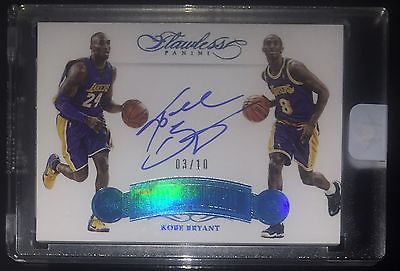 1516 FLAWLESS SAPHIRE NOW AND THEN AUTOGRAPH KOBE BRYANT auto GREAT