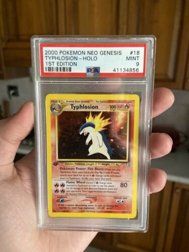 Pokemon Card Typhlosion Holo 1st Edition Neo Genesis PSA 9 MINT 18111