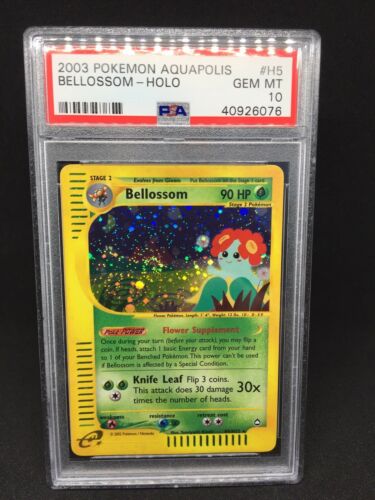 Pokemon PSA 10  Holo Aquapolis Bellossom