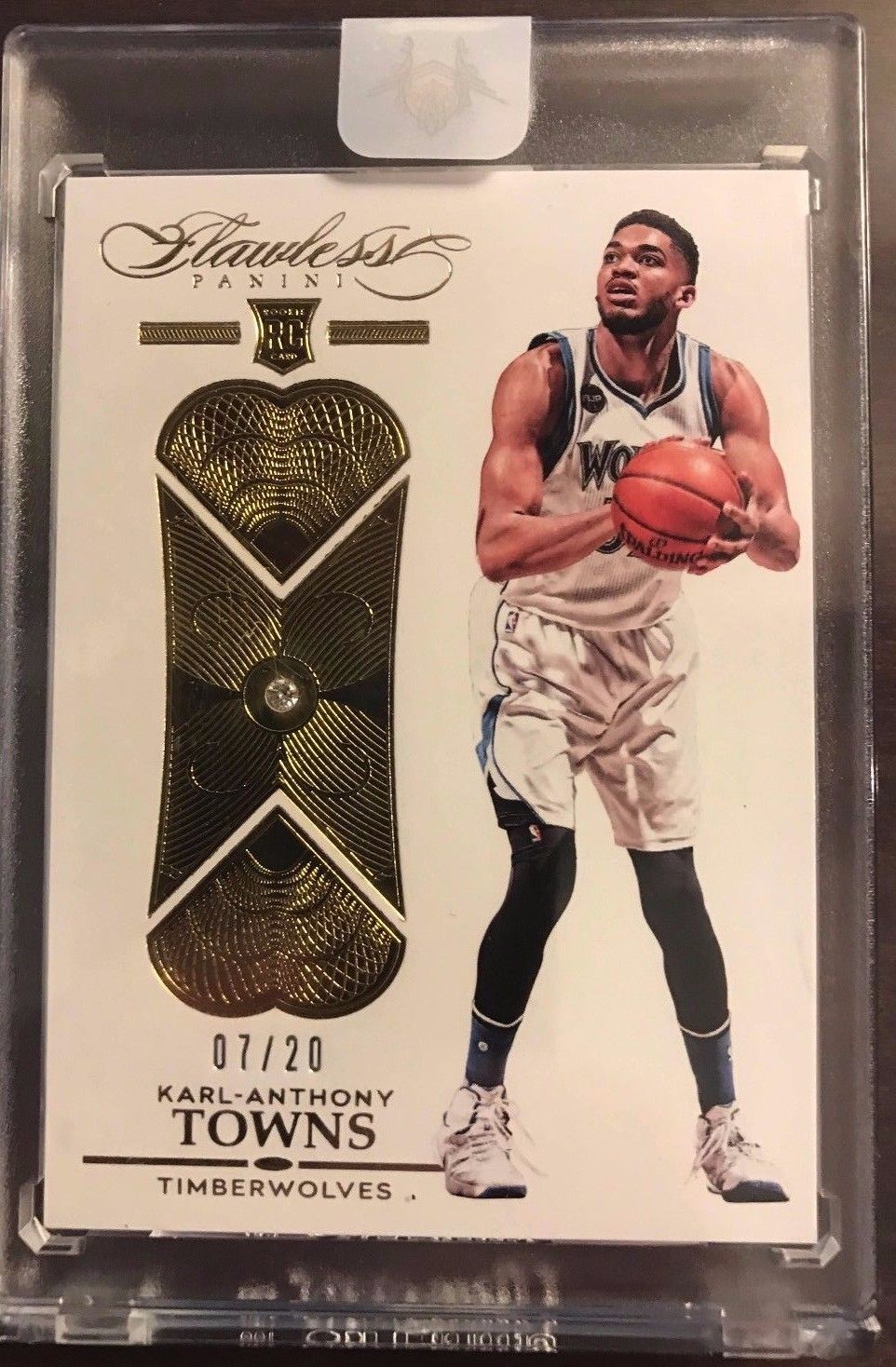 201516 Flawless KarlAnthony Towns Diamond RC136 Rookie Diamond GOLD BEST CARD