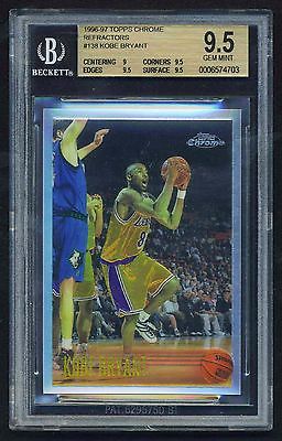 199697 Topps Chrome Refractors 138 Kobe Bryant RC BGS 95 GEM MINT