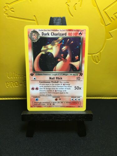 1st Edition Dark Charizard 482 Holo Team Rocket WOTC Pokemon Card NM