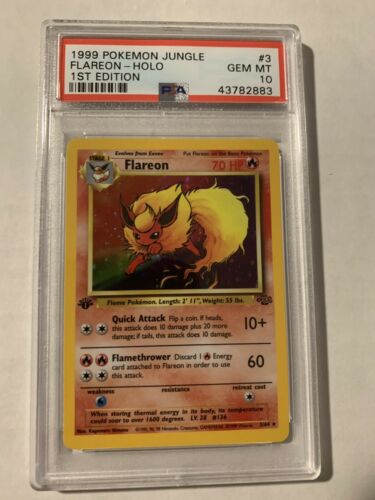 Flareon 1st Edition HOLO Jungle PSA 10 Pokemon Card 364 Rare Gem Mint