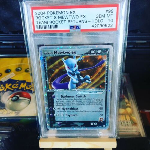 2004 Pokemon Ex Rockets Mewtwo Ex Team Rocket Returns Psa 10 Mint Gem English