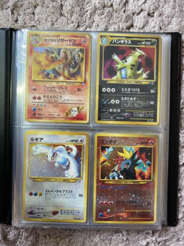 34 HOLO JAPANESE POKEMON POCKET MONSTERS MOST MINT BLAINES CHARIZARD PSA BINDER