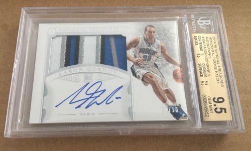 201415 National Treasures Aaron Gordon RC Auto Patch Horizontal 10 BGS 9510