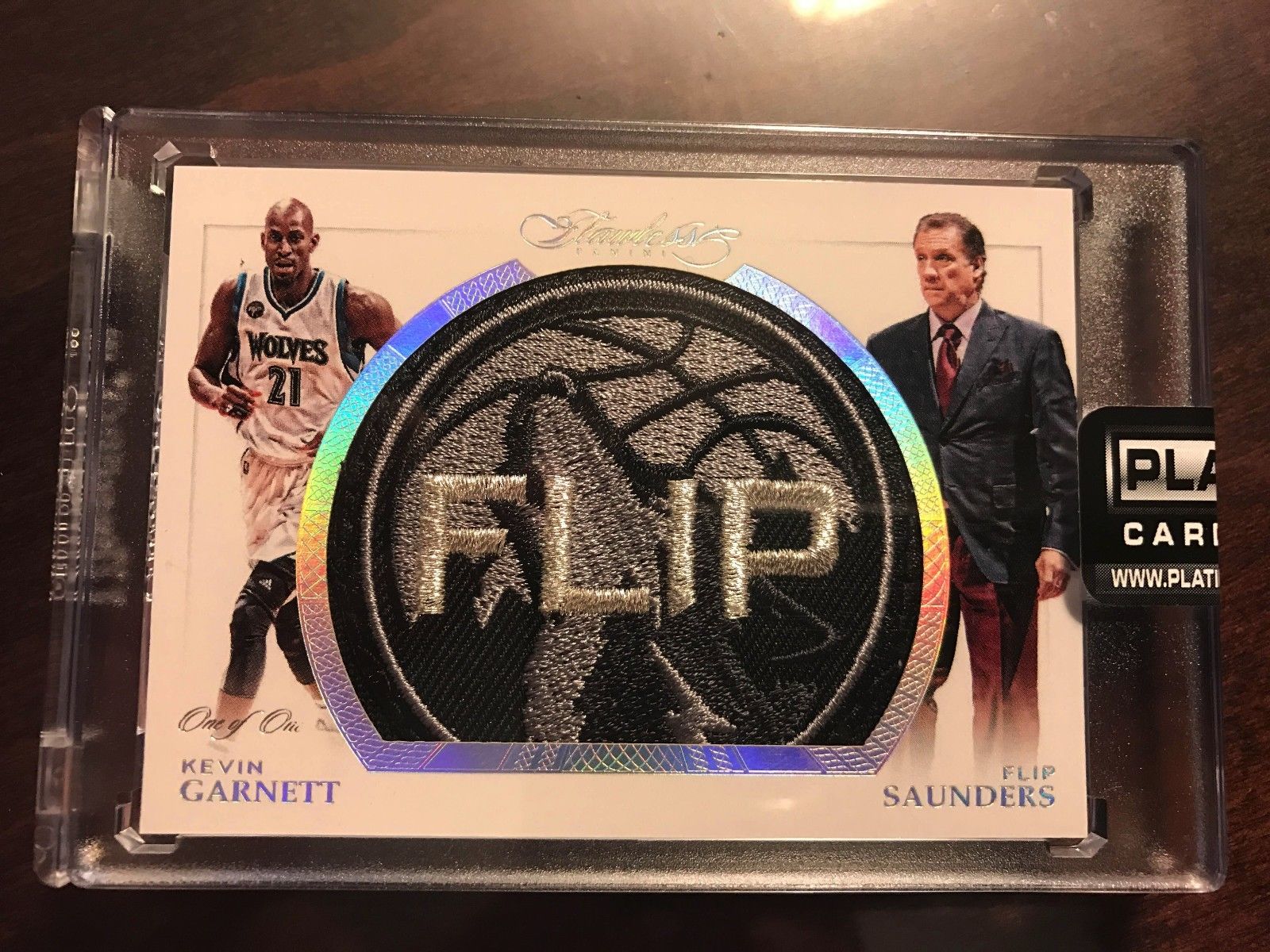 201516 Flawless Basketball FLIP Kevin Garnett Flip Saunders One of One 11