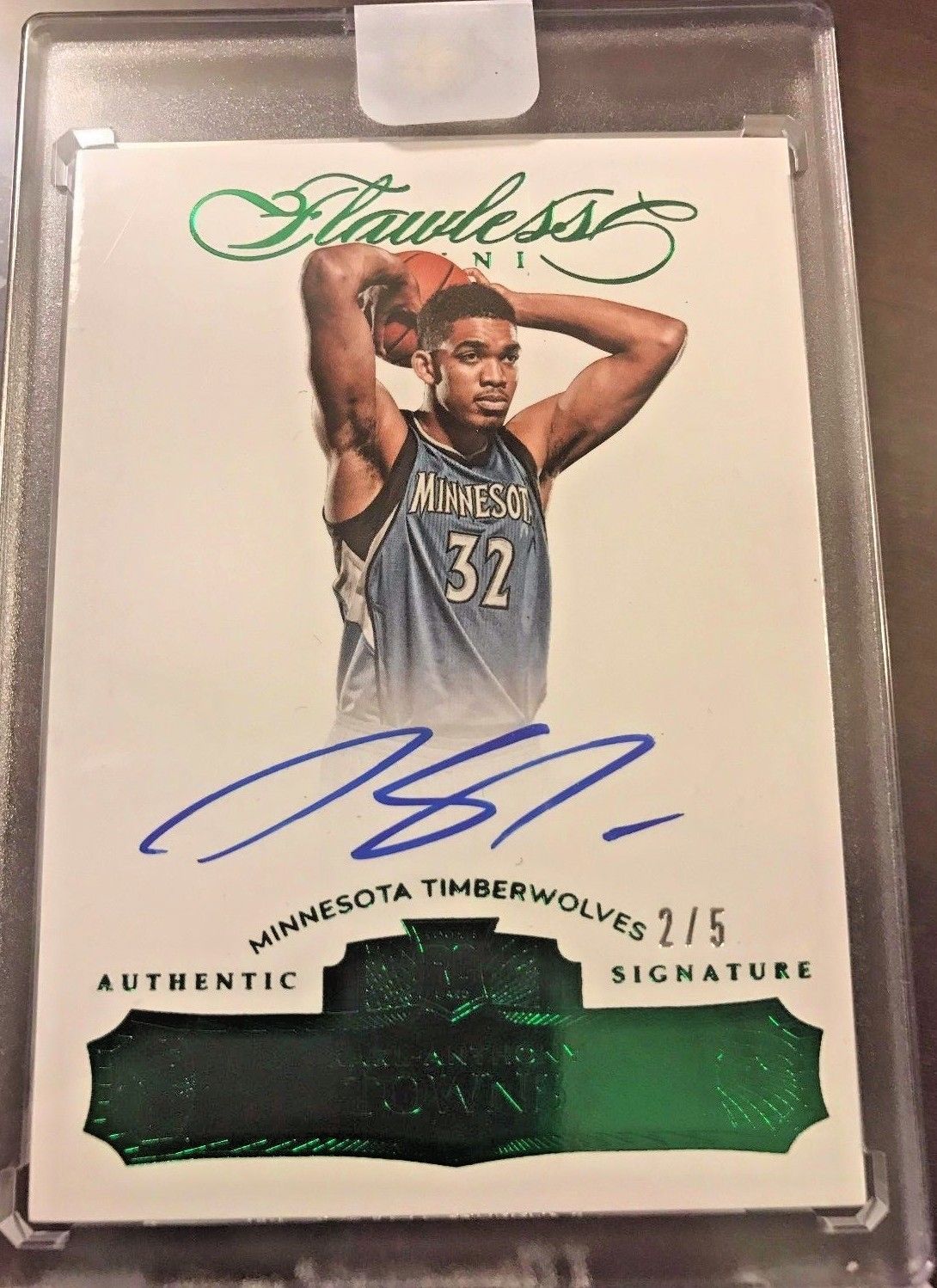 KARL ANTHONY TOWNS EMERALD 201516 FLAWLESS KAT 5 SICK GREEN