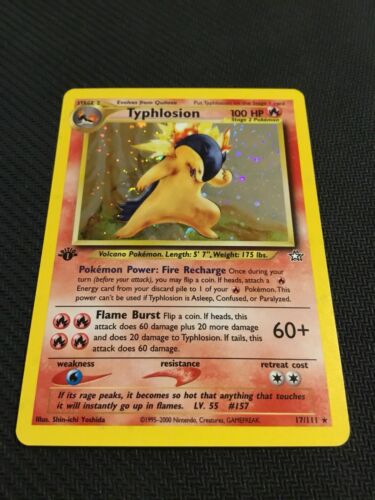 Typhlosion 17111 1st Edition Rare HOLO Neo Genesis Pokemon card