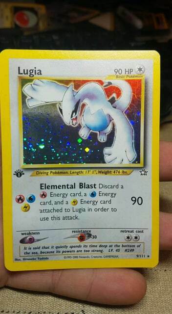 Lugia  9111  Holo 1st Edition Neo Genesis 1st Edition Pokemon Card PL