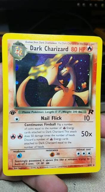 Dark Charizard  482  Holo 1st Edition Team Rocket 1st Edition Pokemon Card PL