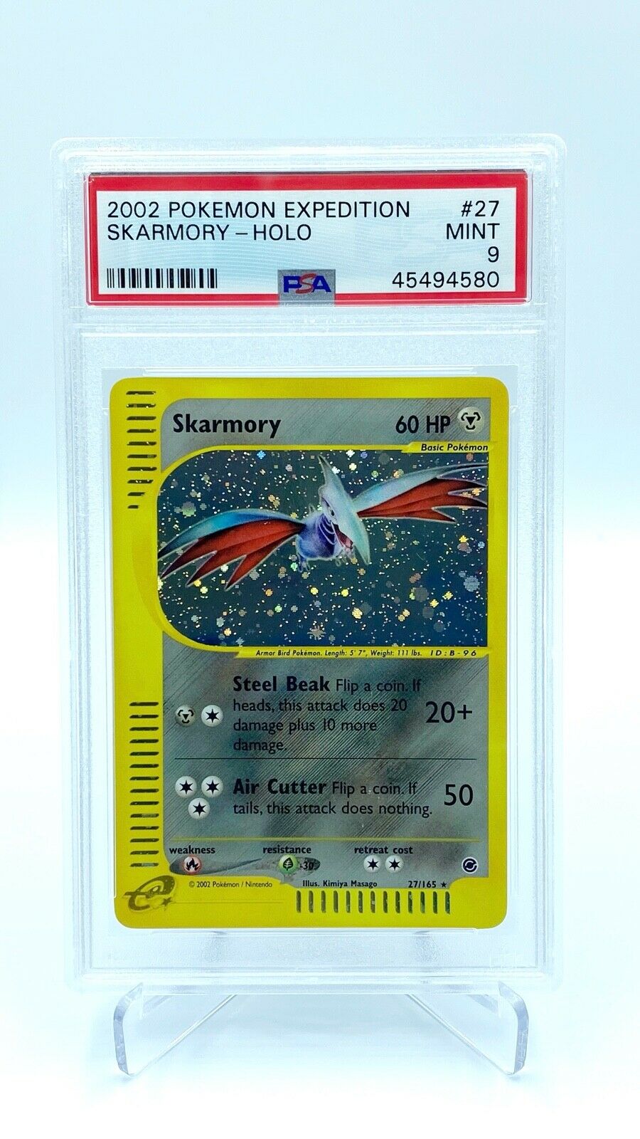Skarmory E Reader Holo PSA 9   Pokemon Card  Expedition