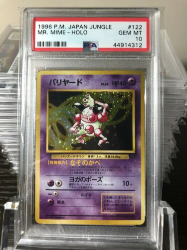 Pokemon Mr Mime  Japan Jungle  Holo  PSA 10 GEM MINT  Holo  1996  122