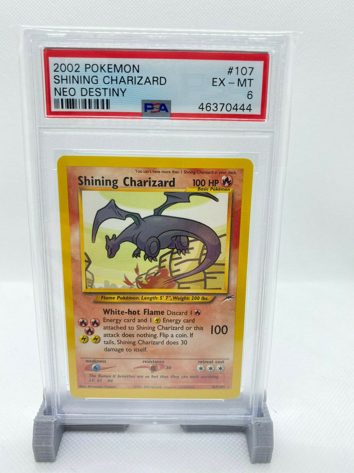 Pokemon Shining Charizard Neo Destiny PSA 6