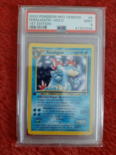 Pokemonkarte FeraligatrImpergator 4111 Holo Neo Genesis 1 Edition PSA 9