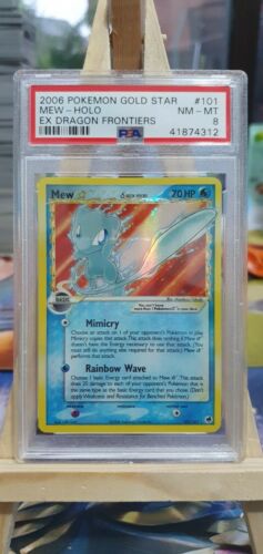 PSA 8 Gold Star Mew  101101 Delta Species Dragon Frontiers Holo Pokemon Card