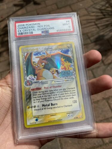 Pokemon Charizard  Ex Crystal Guardians  PSA 9 MINT 