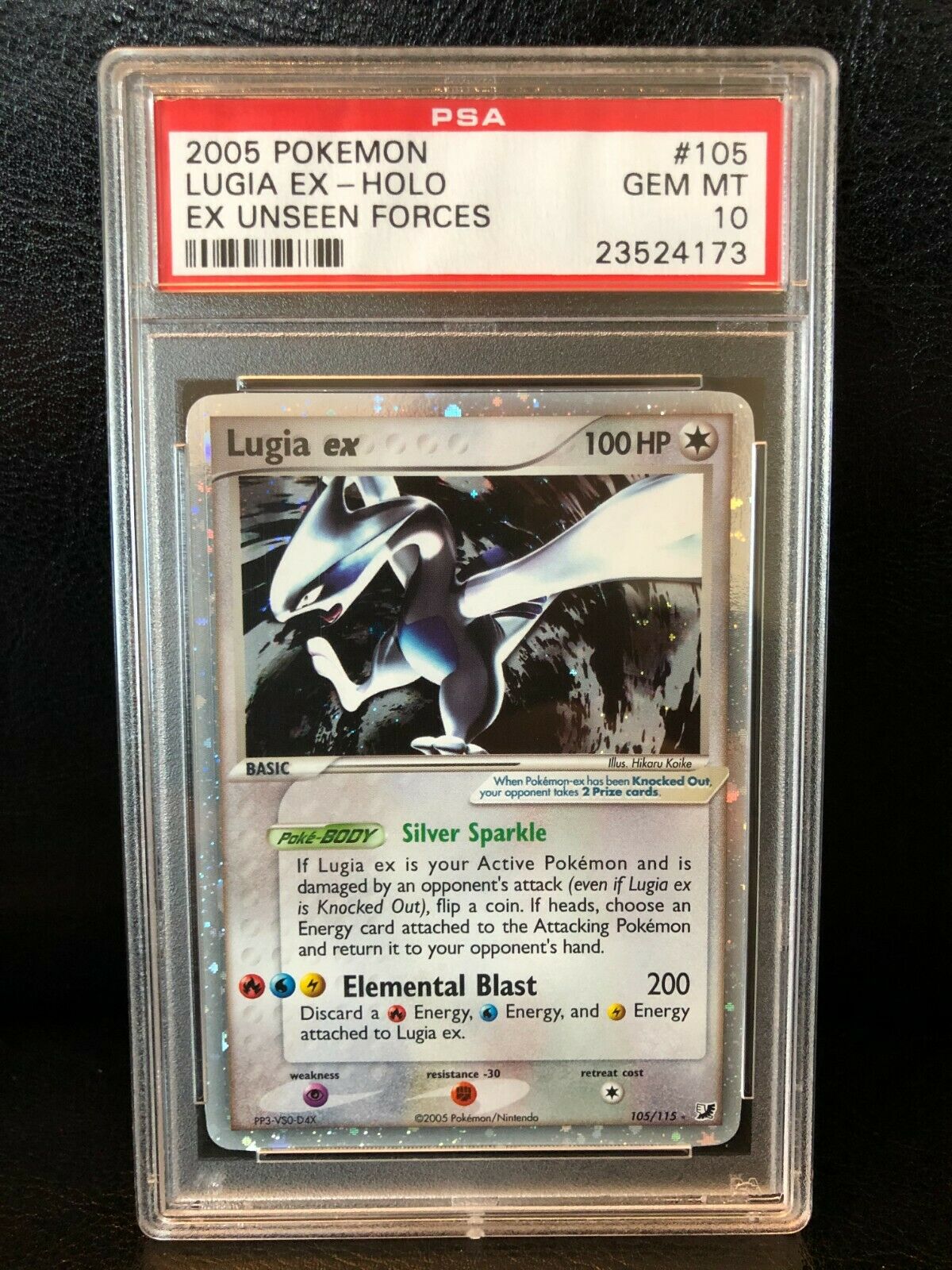 2005 Pokemon Unseen Forces LUGIA EX holo foil PSA 10 GEM MINT 105